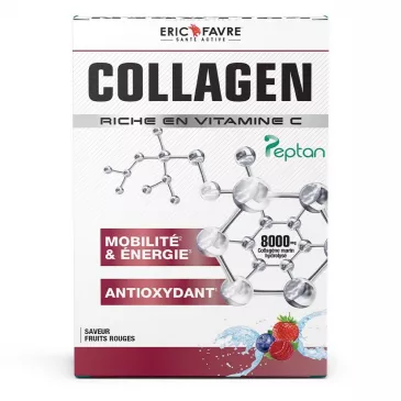 Collagen Peptan en poudre - Collagène marin hydrolysé et enrichi en vitamine C